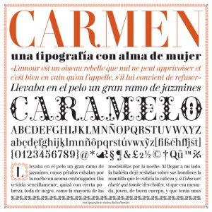 Tipografía Carmen de Andreu Balius